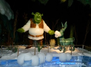 Shrek and his trusty steed, Donkey.