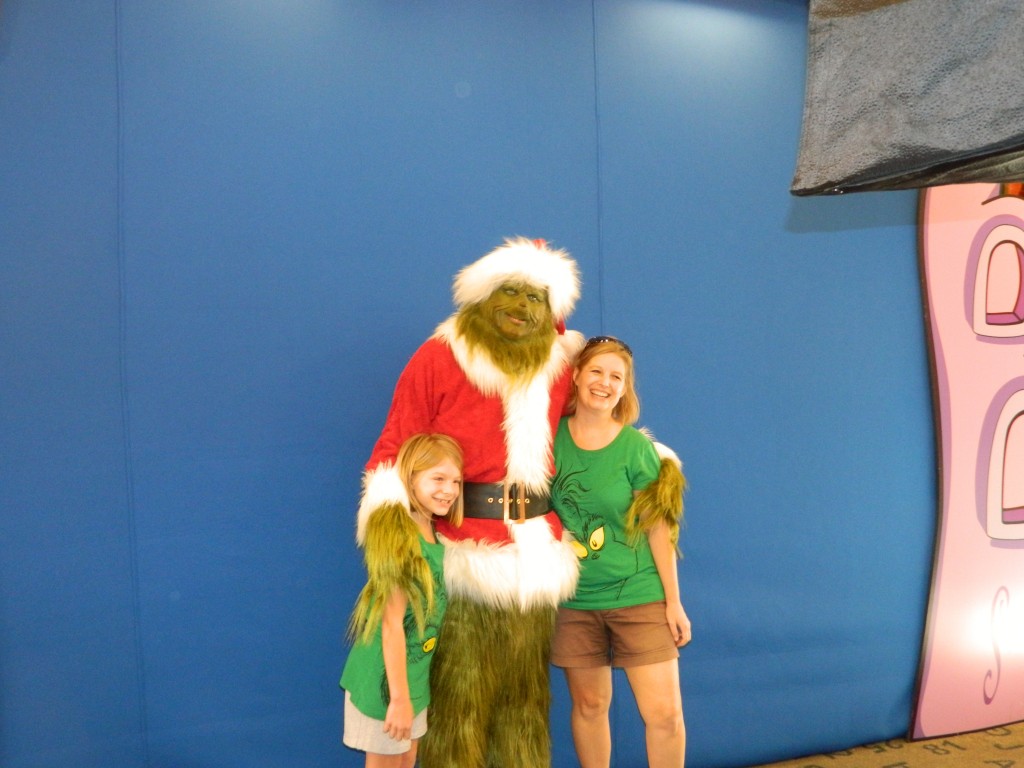 Meet and Greet with the Grinch. Everybody is a Who in Seuss Landing.