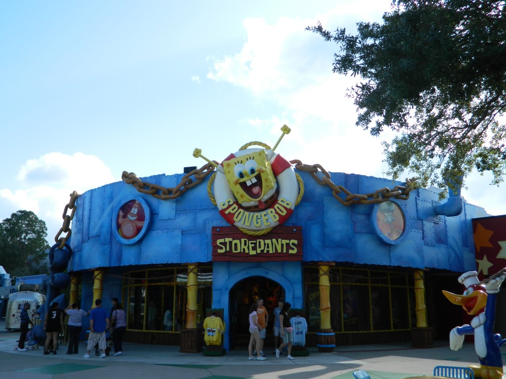 Everybody's favorite sea sponge, now in shop form at Universal Studios.