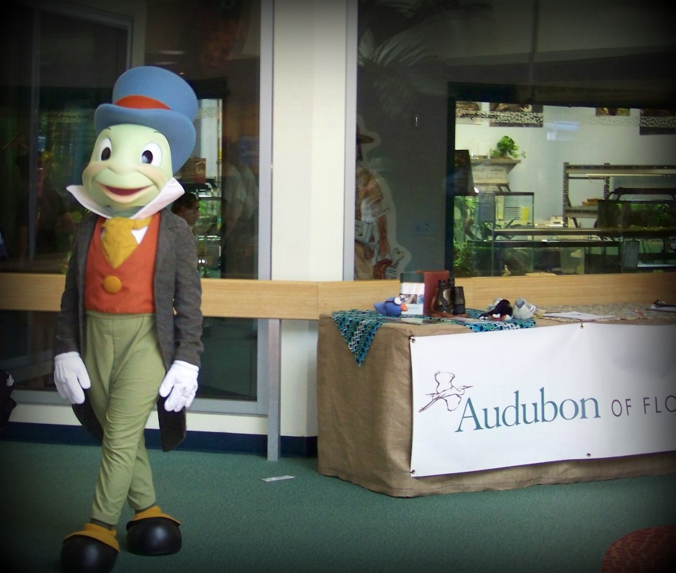 Jiminy Cricket guides your conscience at the Conservation Station.